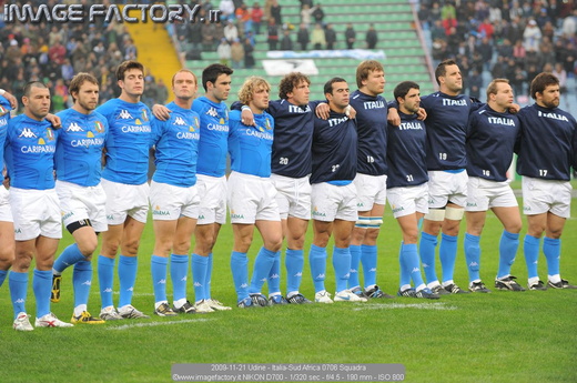 2009-11-21 Udine - Italia-Sud Africa 0706 Squadra